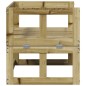 vidaXL 2-in-1 Gartensofa Verlängerbar Imprägniertes Kiefernholz vidaXL 2-in-1 Gartensofa Verlängerbar Imprägniertes Kiefernholz