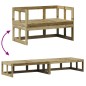 vidaXL 2-in-1 Gartensofa Verlängerbar Imprägniertes Kiefernholz vidaXL 2-in-1 Gartensofa Verlängerbar Imprägniertes Kiefernholz