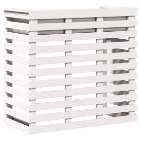 vidaXL Gartenbar Weiß 113,5x50x103 cm Massivholz Kiefer