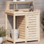 vidaXL Pflanztisch mit Ablagen 82,5x50x109,5 cm Massivholz Kiefer vidaXL Pflanztisch mit Ablagen 82,5x50x109,5 cm Massivholz Kiefer