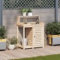 vidaXL Pflanztisch mit Ablagen 82,5x50x109,5 cm Massivholz Kiefer vidaXL Pflanztisch mit Ablagen 82,5x50x109,5 cm Massivholz Kiefer