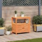 vidaXL Pflanztisch mit Ablagen Braun 82,5x45x81 cm Massivholz Kiefer vidaXL Pflanztisch mit Ablagen Braun 82,5x45x81 cm Massivholz Kiefer