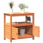 vidaXL Pflanztisch mit Ablagen Braun 82,5x45x81 cm Massivholz Kiefer vidaXL Pflanztisch mit Ablagen Braun 82,5x45x81 cm Massivholz Kiefer
