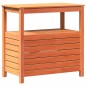 vidaXL Pflanztisch mit Ablagen Braun 82,5x45x81 cm Massivholz Kiefer vidaXL Pflanztisch mit Ablagen Braun 82,5x45x81 cm Massivholz Kiefer