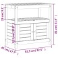 vidaXL Pflanztisch mit Ablagen Braun 82,5x45x81 cm Massivholz Kiefer vidaXL Pflanztisch mit Ablagen Braun 82,5x45x81 cm Massivholz Kiefer