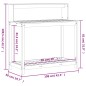 vidaXL Pflanztisch mit Ablagen 108x50x109,5 cm Massivholz Douglasie vidaXL Pflanztisch mit Ablagen 108x50x109,5 cm Massivholz Douglasie
