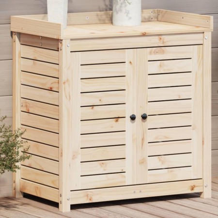 vidaXL Pflanztisch mit Ablagen 82,5x50x86,5 cm Massivholz Kiefer