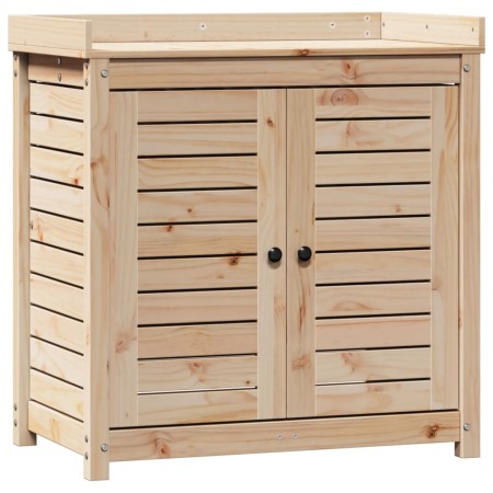 vidaXL Pflanztisch mit Ablagen 82,5x50x86,5 cm Massivholz Kiefer