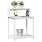 vidaXL Pflanztisch mit Ablagen Weiß 82,5x50x109,5 cm Massivholz Kiefer vidaXL Pflanztisch mit Ablagen Weiß 82,5x50x109,5 cm Massivholz Kiefer