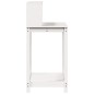 vidaXL Pflanztisch mit Ablagen Weiß 82,5x50x109,5 cm Massivholz Kiefer vidaXL Pflanztisch mit Ablagen Weiß 82,5x50x109,5 cm Massivholz Kiefer