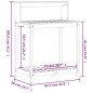 vidaXL Pflanztisch mit Ablagen Weiß 82,5x50x109,5 cm Massivholz Kiefer vidaXL Pflanztisch mit Ablagen Weiß 82,5x50x109,5 cm Massivholz Kiefer