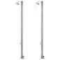 vidaXL Gartendusche mit Grauer Bodenplatte 220 cm Edelstahl vidaXL Gartendusche mit Grauer Bodenplatte 220 cm Edelstahl
