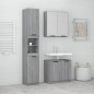 vidaXL 3-tlg. Badmöbel-Set Grau Sonoma Holzwerkstoff vidaXL 3-tlg. Badmöbel-Set Grau Sonoma Holzwerkstoff