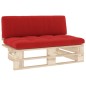 vidaXL Outdoor-Mittelsofa Paletten Imprägniertes Kiefernholz vidaXL Outdoor-Mittelsofa Paletten Imprägniertes Kiefernholz