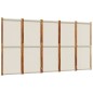 vidaXL 5-tlg. Paravent Hellgrau 350x180 cm vidaXL 5-tlg. Paravent Hellgrau 350x180 cm