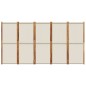 vidaXL 5-tlg. Paravent Hellgrau 350x180 cm vidaXL 5-tlg. Paravent Hellgrau 350x180 cm