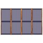 vidaXL 4-tlg. Paravent Dunkelblau 280x180 cm vidaXL 4-tlg. Paravent Dunkelblau 280x180 cm