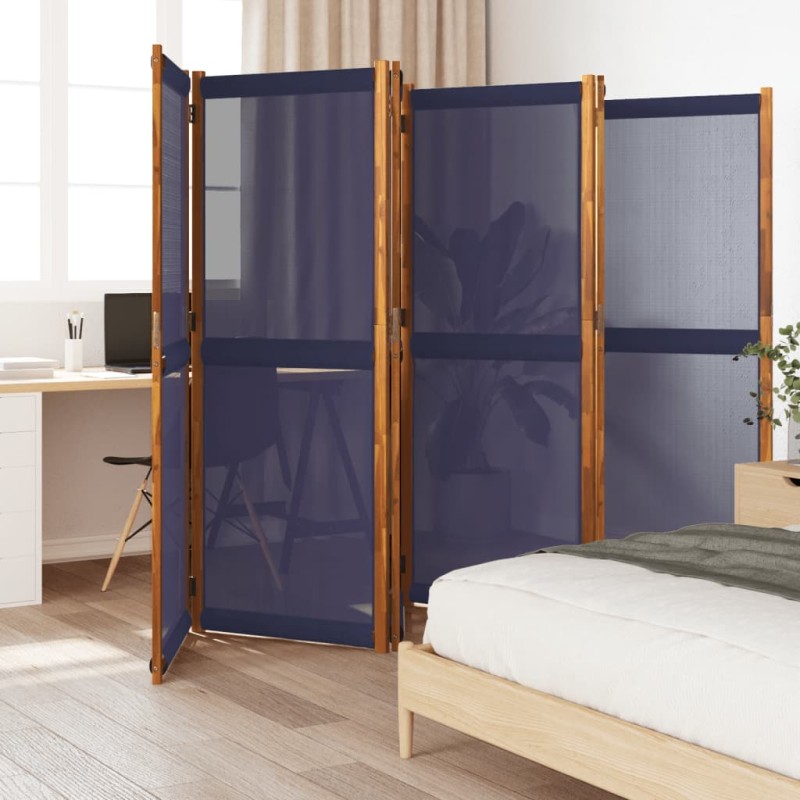 vidaXL 6-tlg. Paravent Dunkelblau 420x180 cm vidaXL 6-tlg. Paravent Dunkelblau 420x180 cm