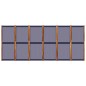 vidaXL 6-tlg. Paravent Dunkelblau 420x180 cm vidaXL 6-tlg. Paravent Dunkelblau 420x180 cm