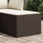vidaXL Gartenhocker mit Kissen Braun 55x55x37 cm Poly Rattan vidaXL Gartenhocker mit Kissen Braun 55x55x37 cm Poly Rattan