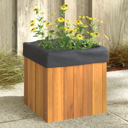 vidaXL Pflanzkübel 25x25x25 cm Massivholz Akazie