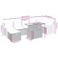 vidaXL 8-tlg. Garten-Sofagarnitur mit Kissen Schwarz Poly Rattan vidaXL 8-tlg. Garten-Sofagarnitur mit Kissen Schwarz Poly Rattan
