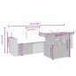 vidaXL 5-tlg. Garten-Sofagarnitur mit Kissen Schwarz Poly Rattan vidaXL 5-tlg. Garten-Sofagarnitur mit Kissen Schwarz Poly Rattan