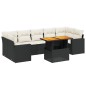 vidaXL 8-tlg. Garten-Sofagarnitur mit Kissen Schwarz Poly Rattan vidaXL 8-tlg. Garten-Sofagarnitur mit Kissen Schwarz Poly Rattan