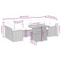 vidaXL 8-tlg. Garten-Sofagarnitur mit Kissen Schwarz Poly Rattan vidaXL 8-tlg. Garten-Sofagarnitur mit Kissen Schwarz Poly Rattan