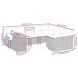 vidaXL 10-tlg. Garten-Sofagarnitur mit Kissen Schwarz Poly Rattan vidaXL 10-tlg. Garten-Sofagarnitur mit Kissen Schwarz Poly Rattan