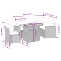 vidaXL 6-tlg. Garten-Sofagarnitur mit Kissen Schwarz Poly Rattan vidaXL 6-tlg. Garten-Sofagarnitur mit Kissen Schwarz Poly Rattan