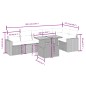 vidaXL 7-tlg. Garten-Sofagarnitur mit Kissen Schwarz Poly Rattan vidaXL 7-tlg. Garten-Sofagarnitur mit Kissen Schwarz Poly Rattan