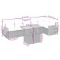 vidaXL 7-tlg. Garten-Sofagarnitur mit Kissen Schwarz Poly Rattan vidaXL 7-tlg. Garten-Sofagarnitur mit Kissen Schwarz Poly Rattan