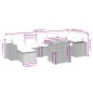 vidaXL 8-tlg. Garten-Sofagarnitur mit Kissen Schwarz Poly Rattan vidaXL 8-tlg. Garten-Sofagarnitur mit Kissen Schwarz Poly Rattan