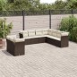 vidaXL 9-tlg. Garten-Sofagarnitur mit Kissen Braun Poly Rattan vidaXL 9-tlg. Garten-Sofagarnitur mit Kissen Braun Poly Rattan