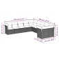 vidaXL 10-tlg. Garten-Sofagarnitur mit Kissen Braun Poly Rattan vidaXL 10-tlg. Garten-Sofagarnitur mit Kissen Braun Poly Rattan