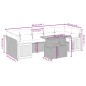 vidaXL 8-tlg. Garten-Sofagarnitur mit Kissen Schwarz Poly Rattan vidaXL 8-tlg. Garten-Sofagarnitur mit Kissen Schwarz Poly Rattan