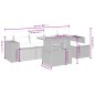 vidaXL 6-tlg. Garten-Sofagarnitur mit Kissen Schwarz Poly Rattan vidaXL 6-tlg. Garten-Sofagarnitur mit Kissen Schwarz Poly Rattan