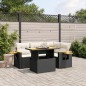 vidaXL 5-tlg. Garten-Sofagarnitur mit Kissen Schwarz Poly Rattan vidaXL 5-tlg. Garten-Sofagarnitur mit Kissen Schwarz Poly Rattan