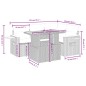 vidaXL 5-tlg. Garten-Sofagarnitur mit Kissen Schwarz Poly Rattan vidaXL 5-tlg. Garten-Sofagarnitur mit Kissen Schwarz Poly Rattan