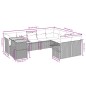 vidaXL 10-tlg. Garten-Sofagarnitur mit Kissen Schwarz Poly Rattan vidaXL 10-tlg. Garten-Sofagarnitur mit Kissen Schwarz Poly Rattan