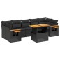 vidaXL 8-tlg. Garten-Sofagarnitur mit Kissen Schwarz Poly Rattan vidaXL 8-tlg. Garten-Sofagarnitur mit Kissen Schwarz Poly Rattan