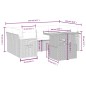vidaXL 7-tlg. Garten-Sofagarnitur mit Kissen Schwarz Poly Rattan vidaXL 7-tlg. Garten-Sofagarnitur mit Kissen Schwarz Poly Rattan