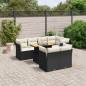vidaXL 8-tlg. Garten-Sofagarnitur mit Kissen Schwarz Poly Rattan vidaXL 8-tlg. Garten-Sofagarnitur mit Kissen Schwarz Poly Rattan
