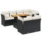 vidaXL 8-tlg. Garten-Sofagarnitur mit Kissen Schwarz Poly Rattan vidaXL 8-tlg. Garten-Sofagarnitur mit Kissen Schwarz Poly Rattan