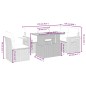 vidaXL 6-tlg. Garten-Sofagarnitur mit Kissen Schwarz Poly Rattan vidaXL 6-tlg. Garten-Sofagarnitur mit Kissen Schwarz Poly Rattan