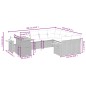 vidaXL 10-tlg. Garten-Sofagarnitur mit Kissen Schwarz Poly Rattan vidaXL 10-tlg. Garten-Sofagarnitur mit Kissen Schwarz Poly Rattan
