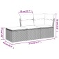 vidaXL 3-tlg. Garten-Sofagarnitur mit Kissen Braun Poly Rattan vidaXL 3-tlg. Garten-Sofagarnitur mit Kissen Braun Poly Rattan
