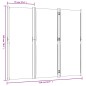 vidaXL 3-tlg. Paravent Hellgrau 210x180 cm vidaXL 3-tlg. Paravent Hellgrau 210x180 cm