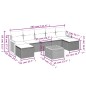 vidaXL 8-tlg. Garten-Sofagarnitur mit Kissen Beige Poly Rattan vidaXL 8-tlg. Garten-Sofagarnitur mit Kissen Beige Poly Rattan